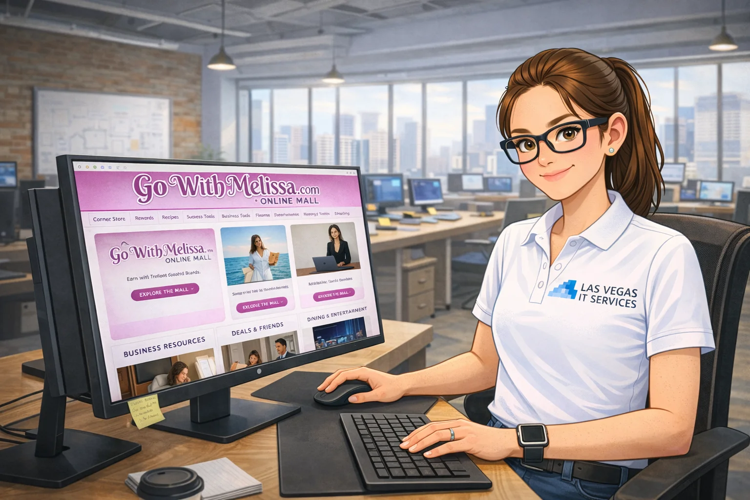 GoWithMelissa.com and Las Vegas IT Services partnership